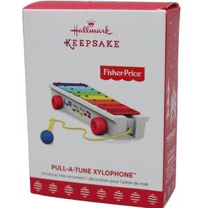 New! Fisher Price Xylophone Hallmark Keepsake Ornament 2017 Pull-A-Tune Toy